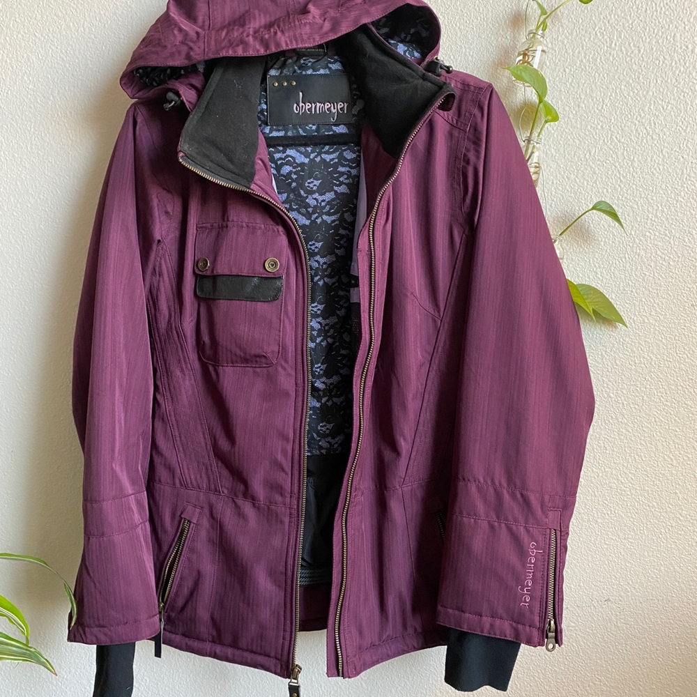 Obermeyer Ski or snow jacket - purple size 6